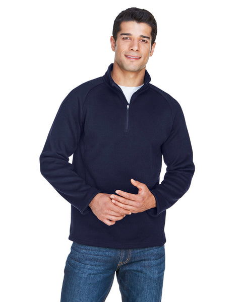 Devon & Jones Adult Bristol Sweater Fleece Quarter-Zip