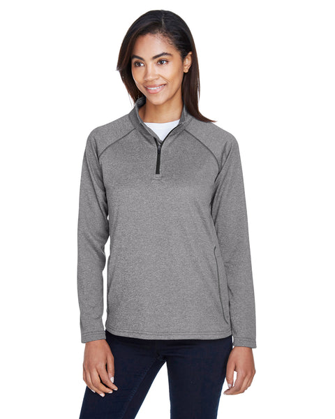 Devon & Jones Adult Bristol Sweater Fleece Quarter-Zip Women's